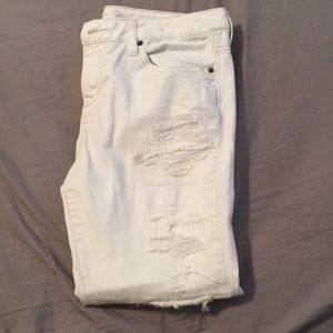 American Eagle size 10 regular White jeans